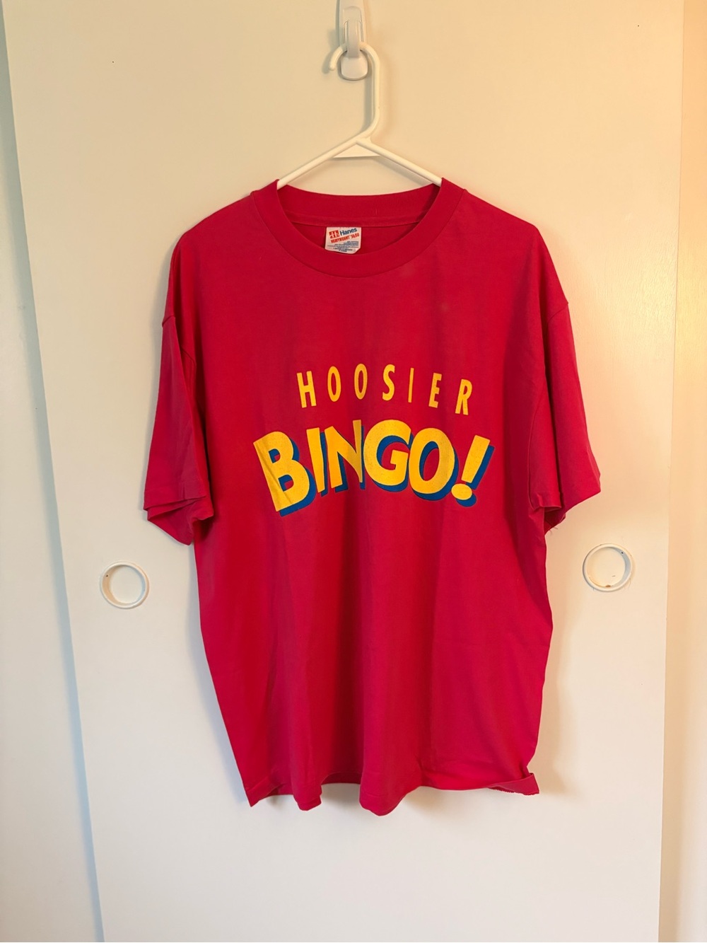 vintage Hanes Heavyweight promotional t-shirt Hoosier Bingo